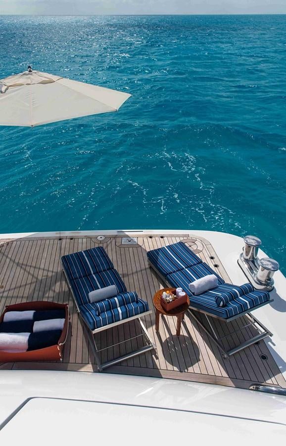 a boat on the water aboard AURORA Yacht for Sale