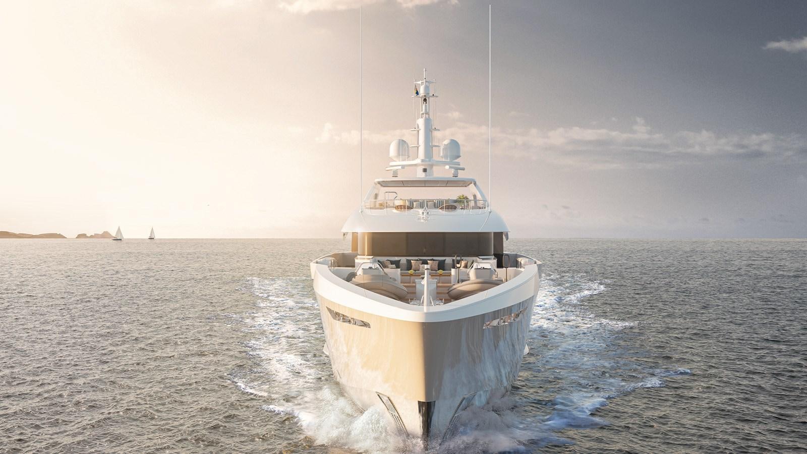 a boat on the water aboard HEESEN 55M STEEL YN 20955  AGNETHA Yacht for Sale