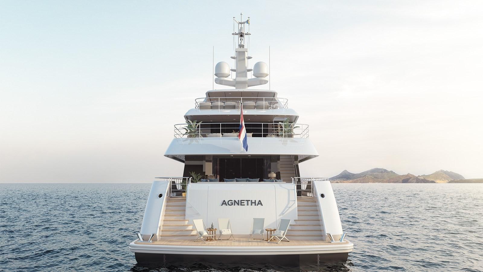a boat on the water aboard HEESEN 55M STEEL YN 20955  AGNETHA Yacht for Sale