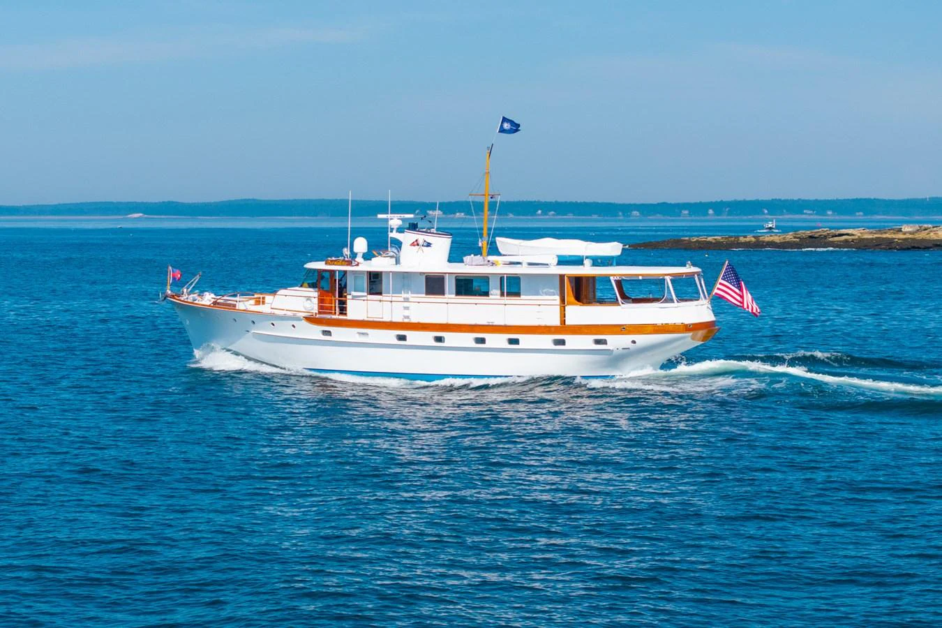 a boat on the water aboard BERNADETTE Yacht for Sale