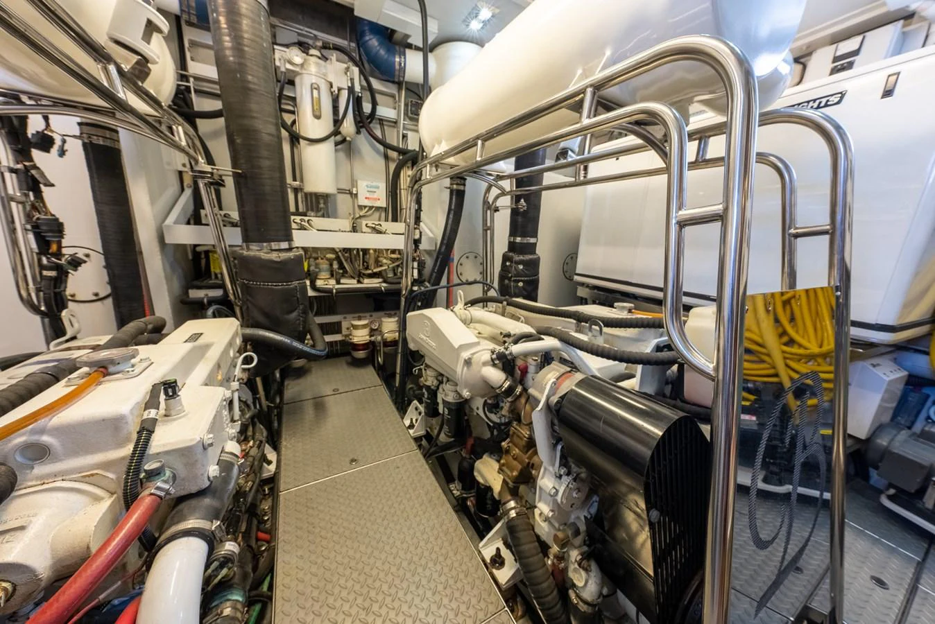 a machine with wires aboard BERNADETTE Yacht for Sale