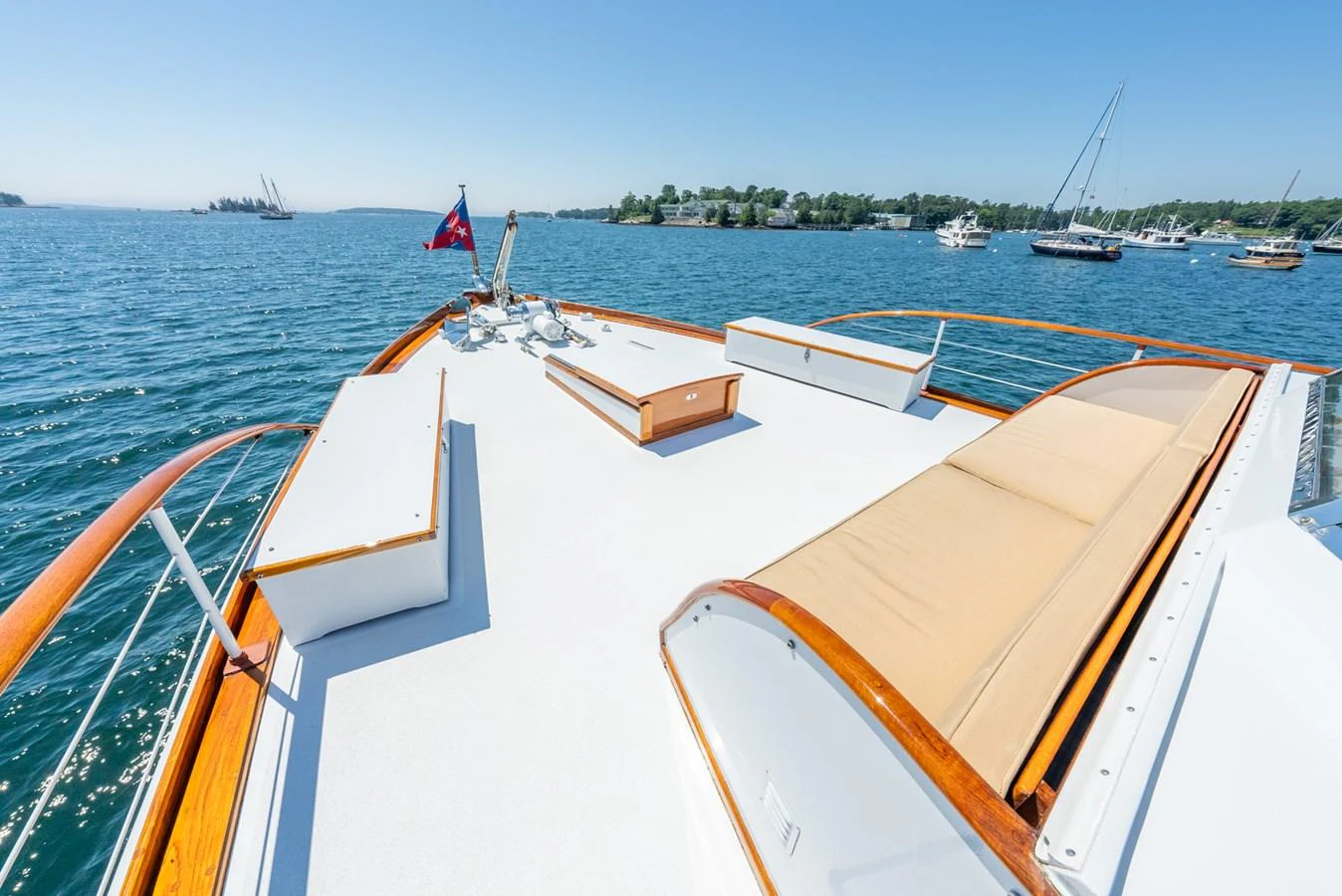 a boat on the water aboard BERNADETTE Yacht for Sale