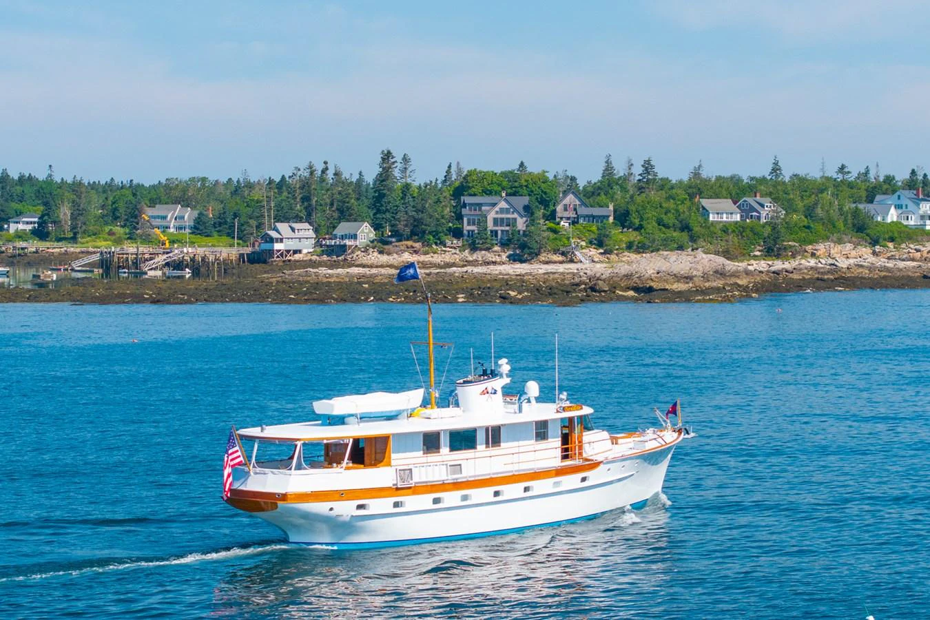 a boat on the water aboard BERNADETTE Yacht for Sale