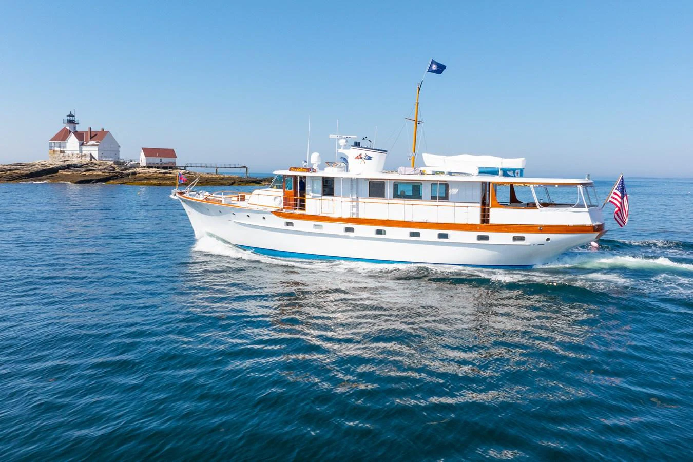 a boat on the water aboard BERNADETTE Yacht for Sale