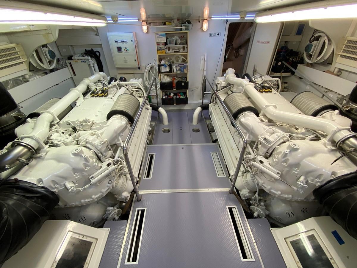 a room with a large machine aboard BMO Yacht for Sale