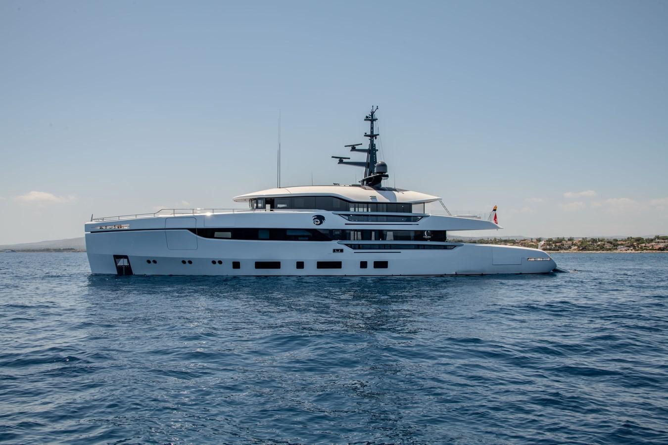 a white boat in the water aboard COLUMBUS ATLANTIQUE 37/01 Yacht for Sale