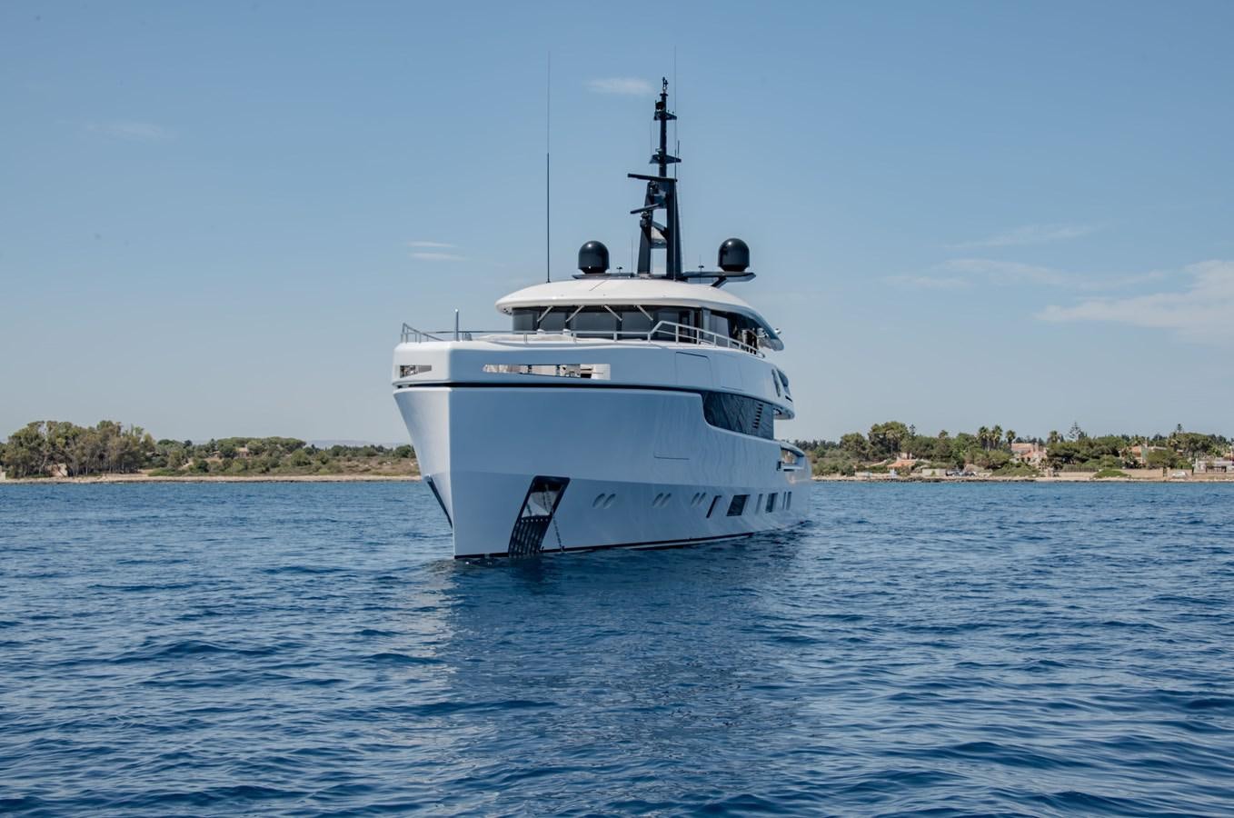 a white boat in the water aboard COLUMBUS ATLANTIQUE 37/01 Yacht for Sale