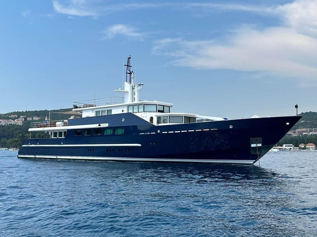 a boat on the water aboard KORU Yacht for Sale