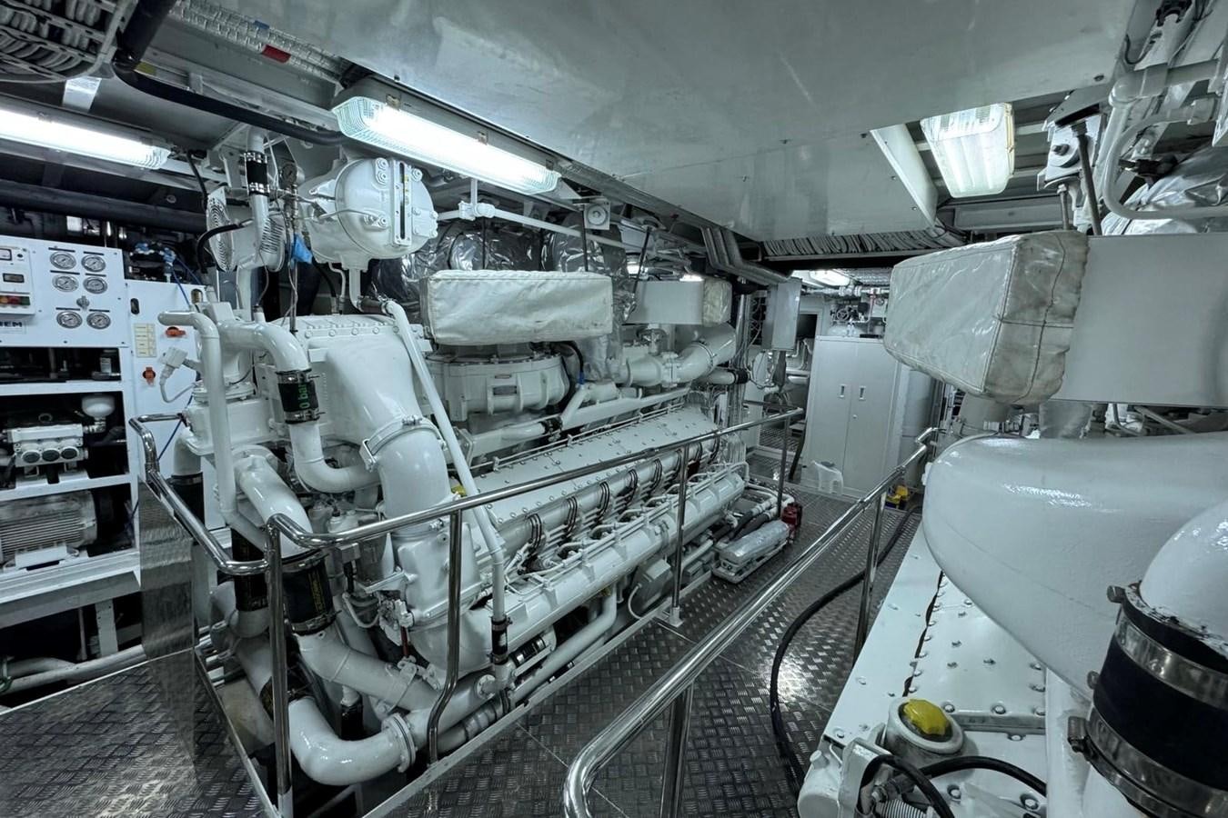 a large machine with many tubes aboard KORU Yacht for Sale