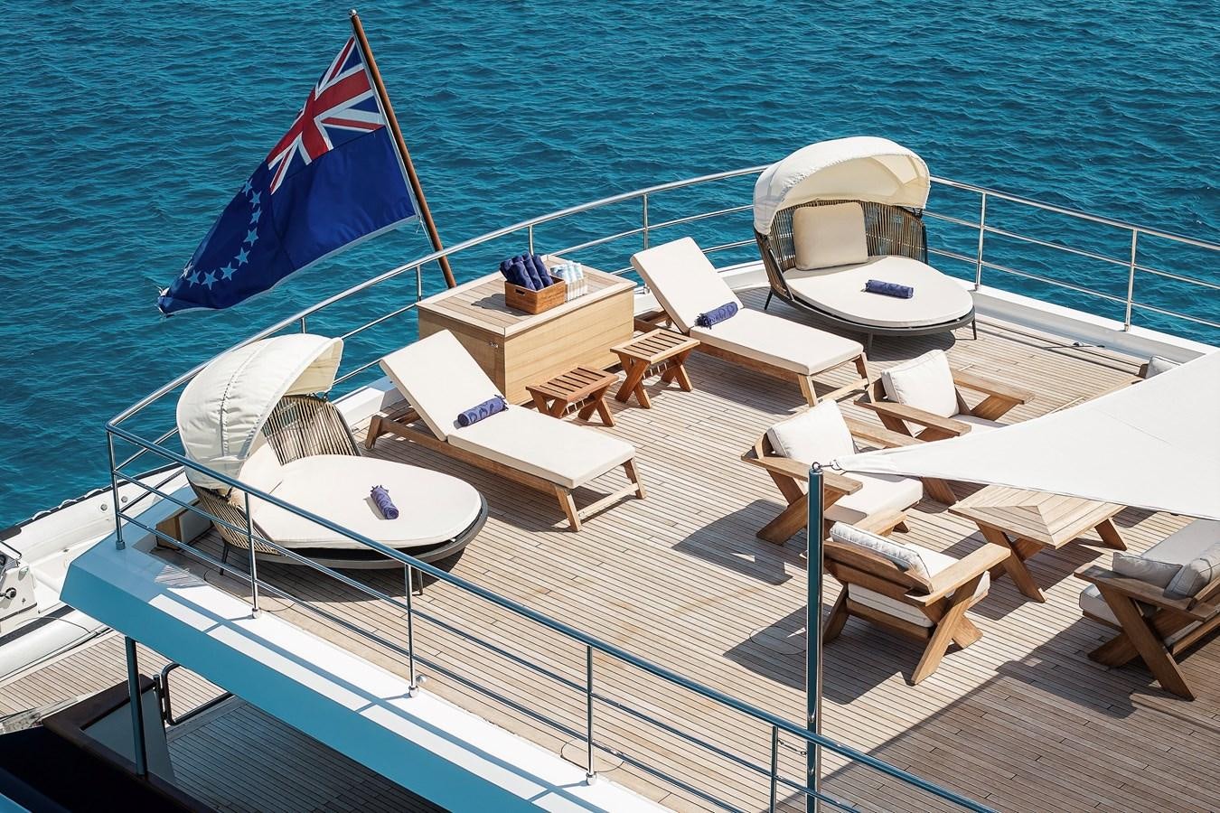 a boat on the water aboard KORU Yacht for Sale
