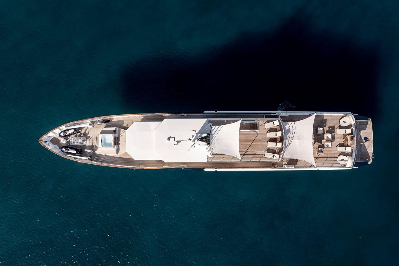 a satellite in the water aboard KORU Yacht for Sale