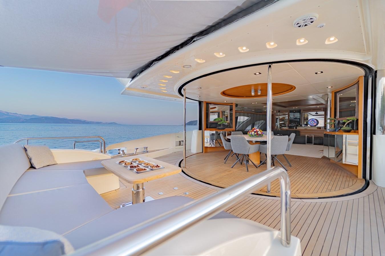 inside of a boat aboard LEONARDO Yacht for Sale