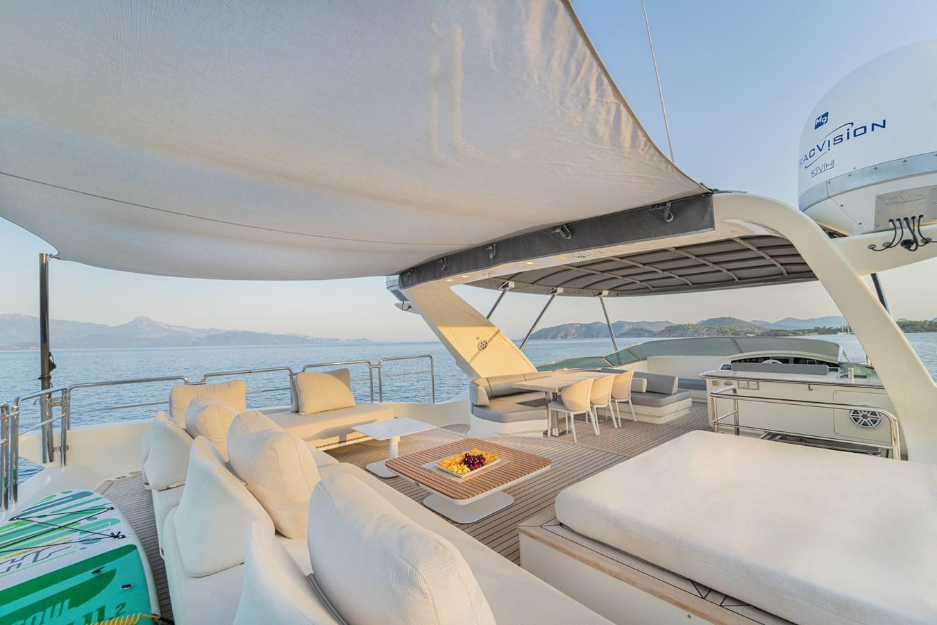 a boat on the water aboard LEONARDO Yacht for Sale