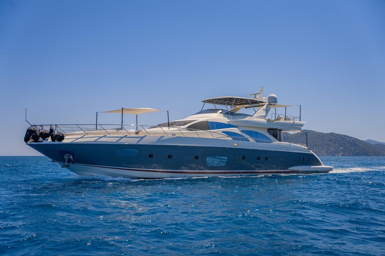 a boat on the water aboard LEONARDO Yacht for Sale