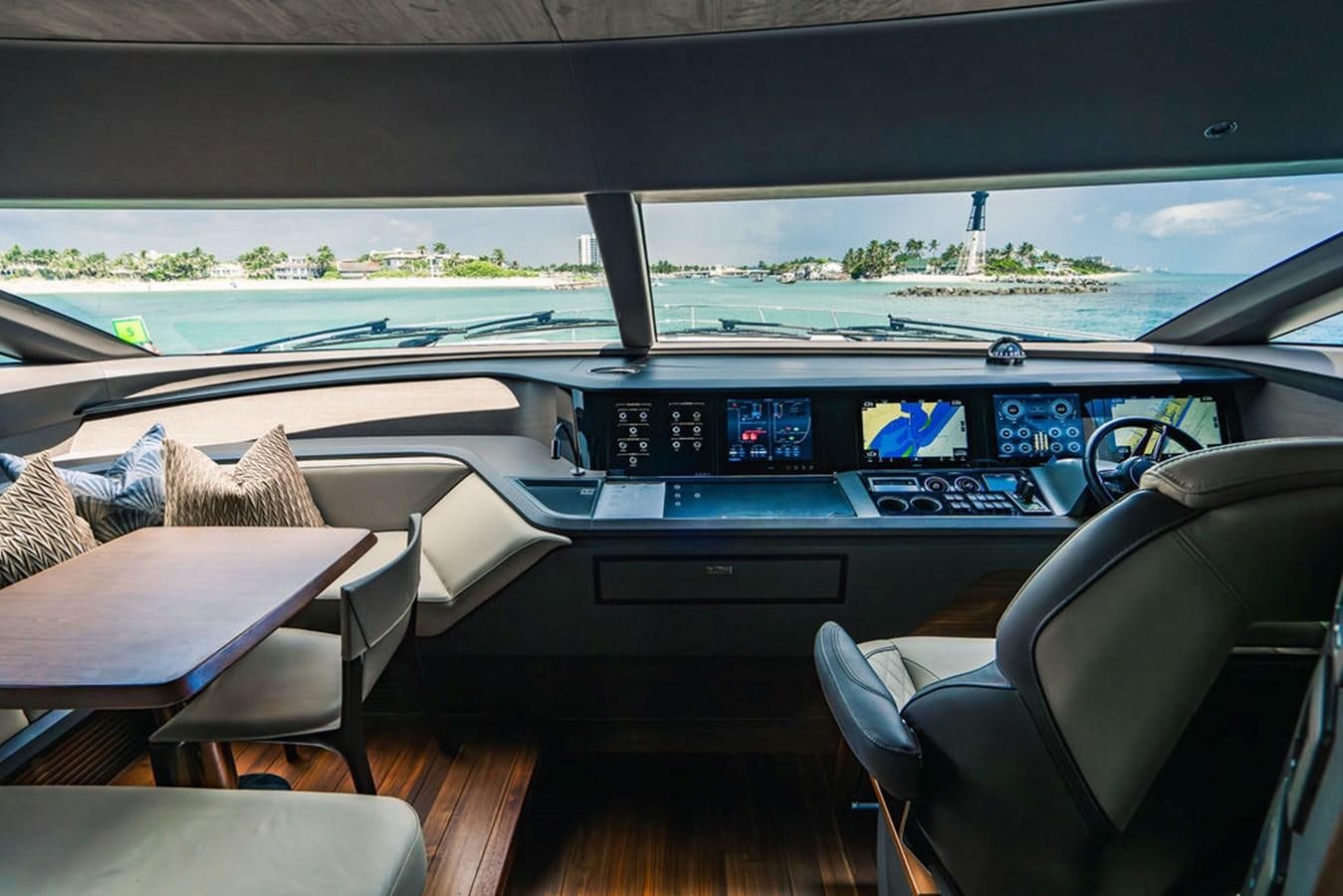 inside of a car aboard TBANK Yacht for Sale