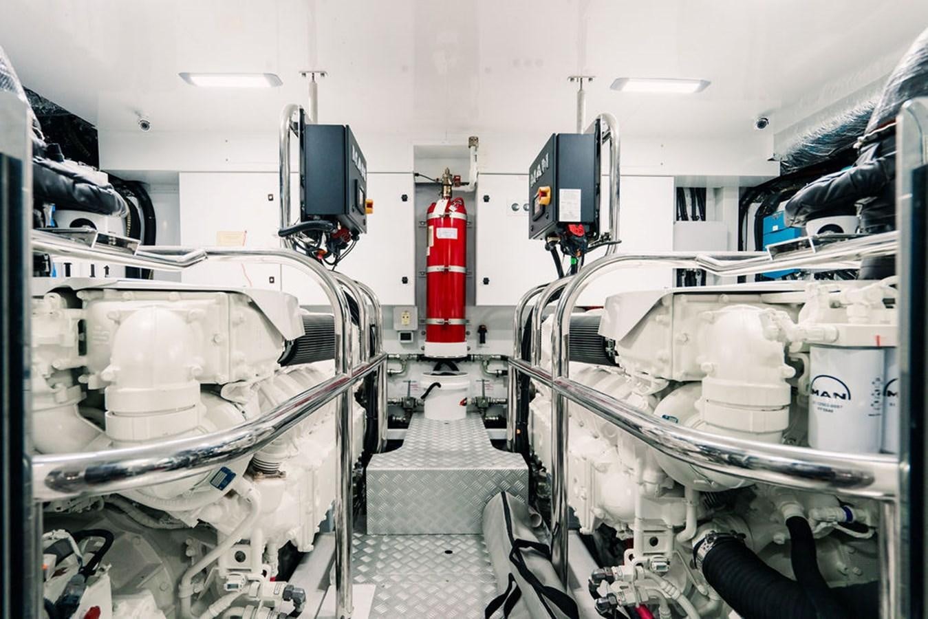 close-up of a machine aboard TBANK Yacht for Sale