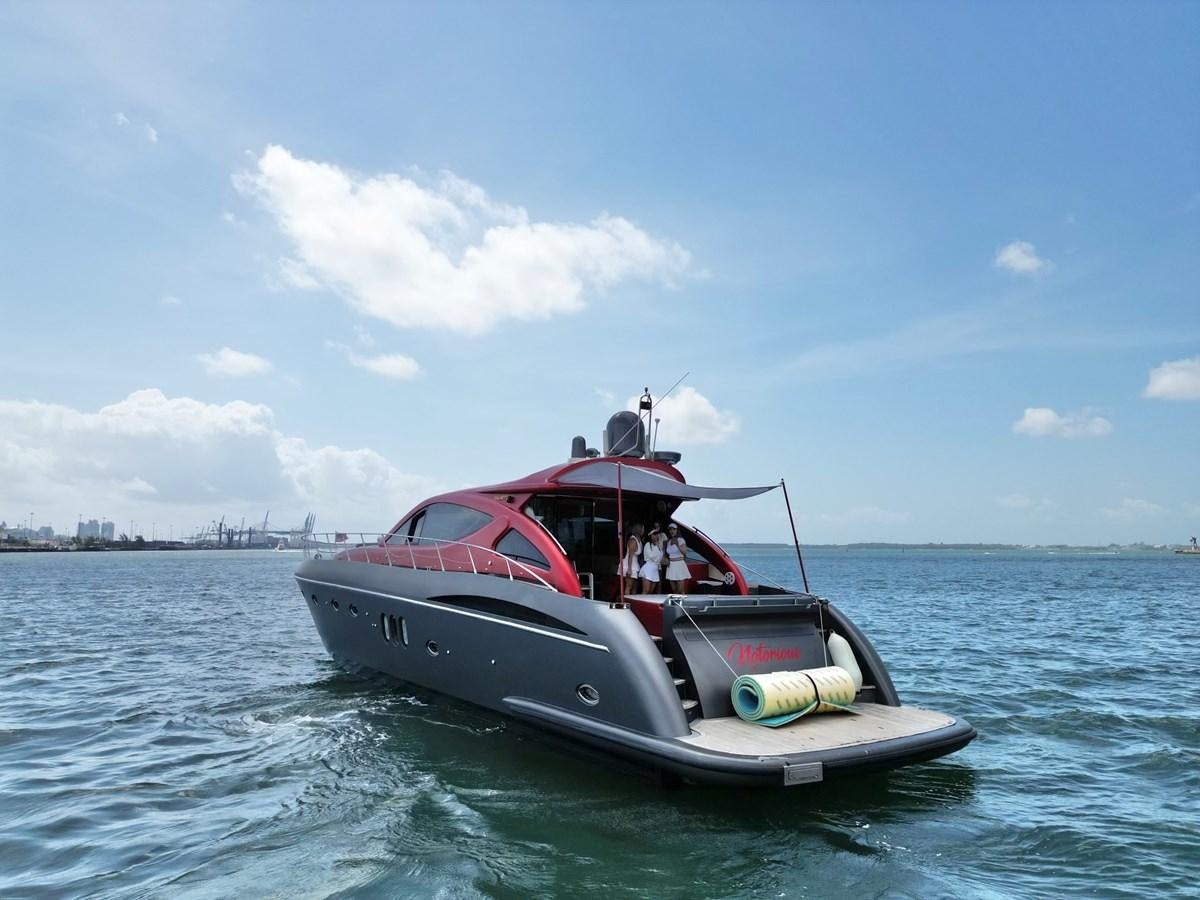a boat on the water aboard NOTORIUS Yacht for Sale