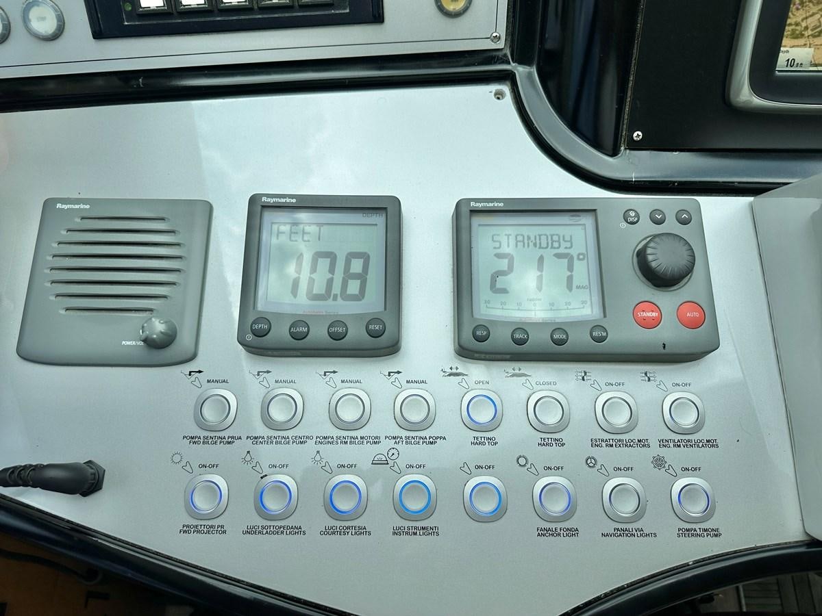 graphical user interface aboard NOTORIUS Yacht for Sale