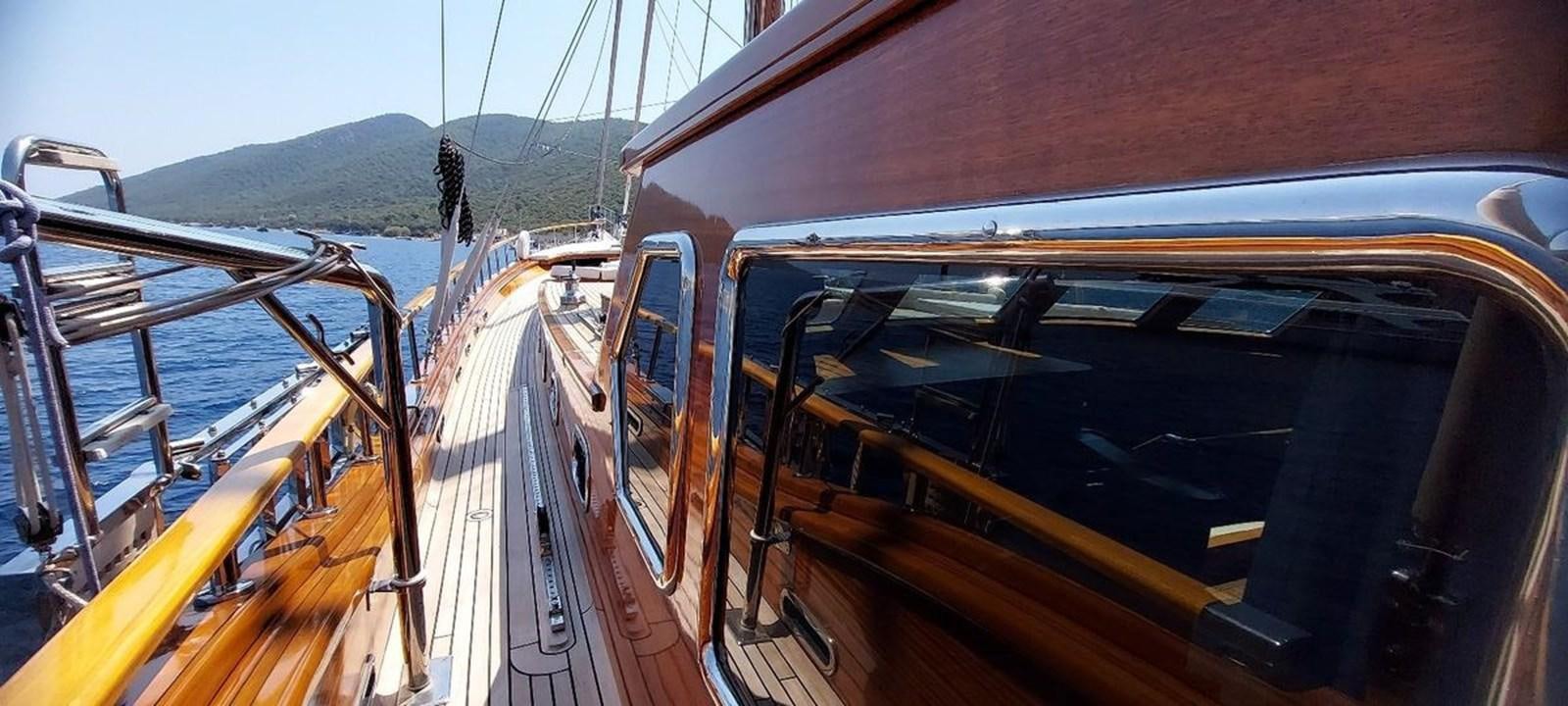 the inside of a boat aboard SYY Yacht for Sale