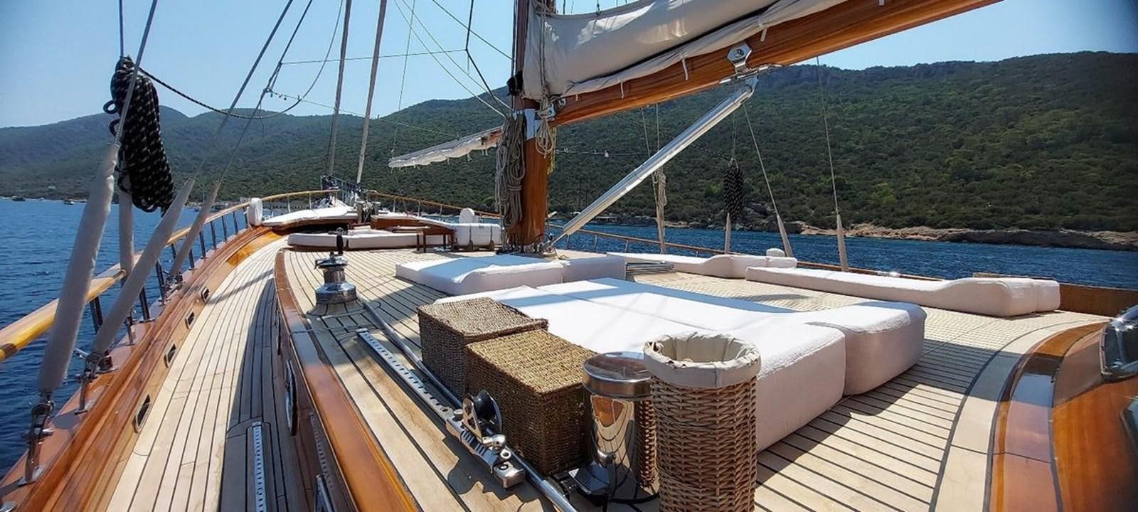 a deck of a boat aboard SYY Yacht for Sale