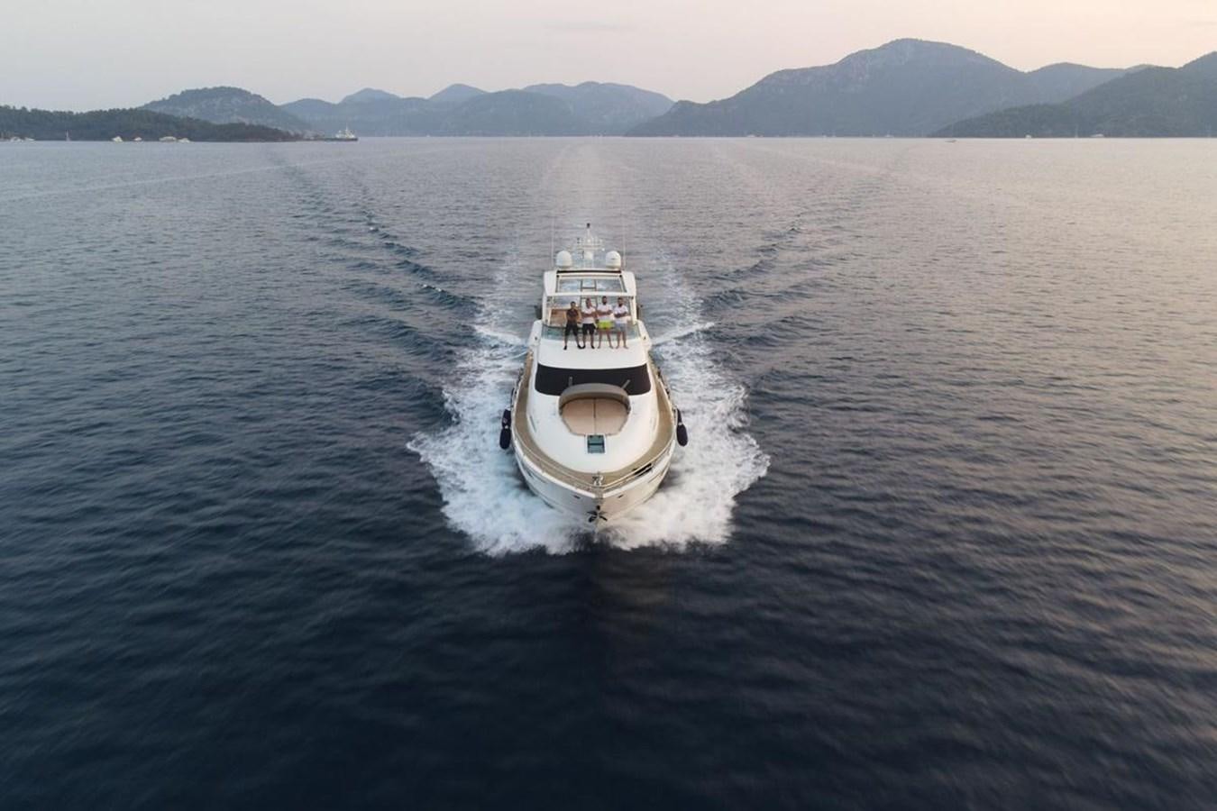 a boat on the water aboard FAIRLINE SQUADRON 78 2015 Yacht for Sale