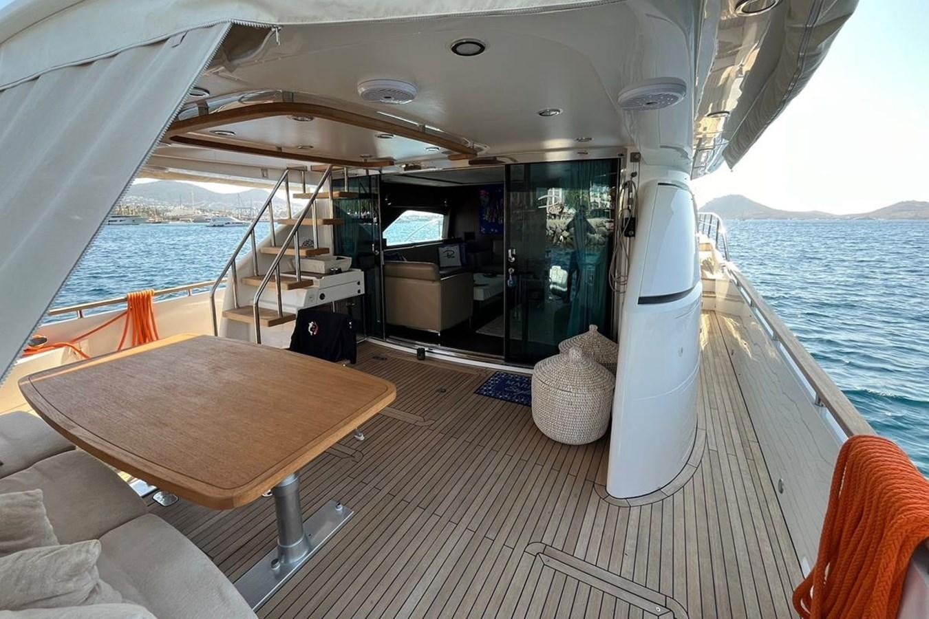 a boat on the water aboard FAIRLINE SQUADRON 78 2015 Yacht for Sale