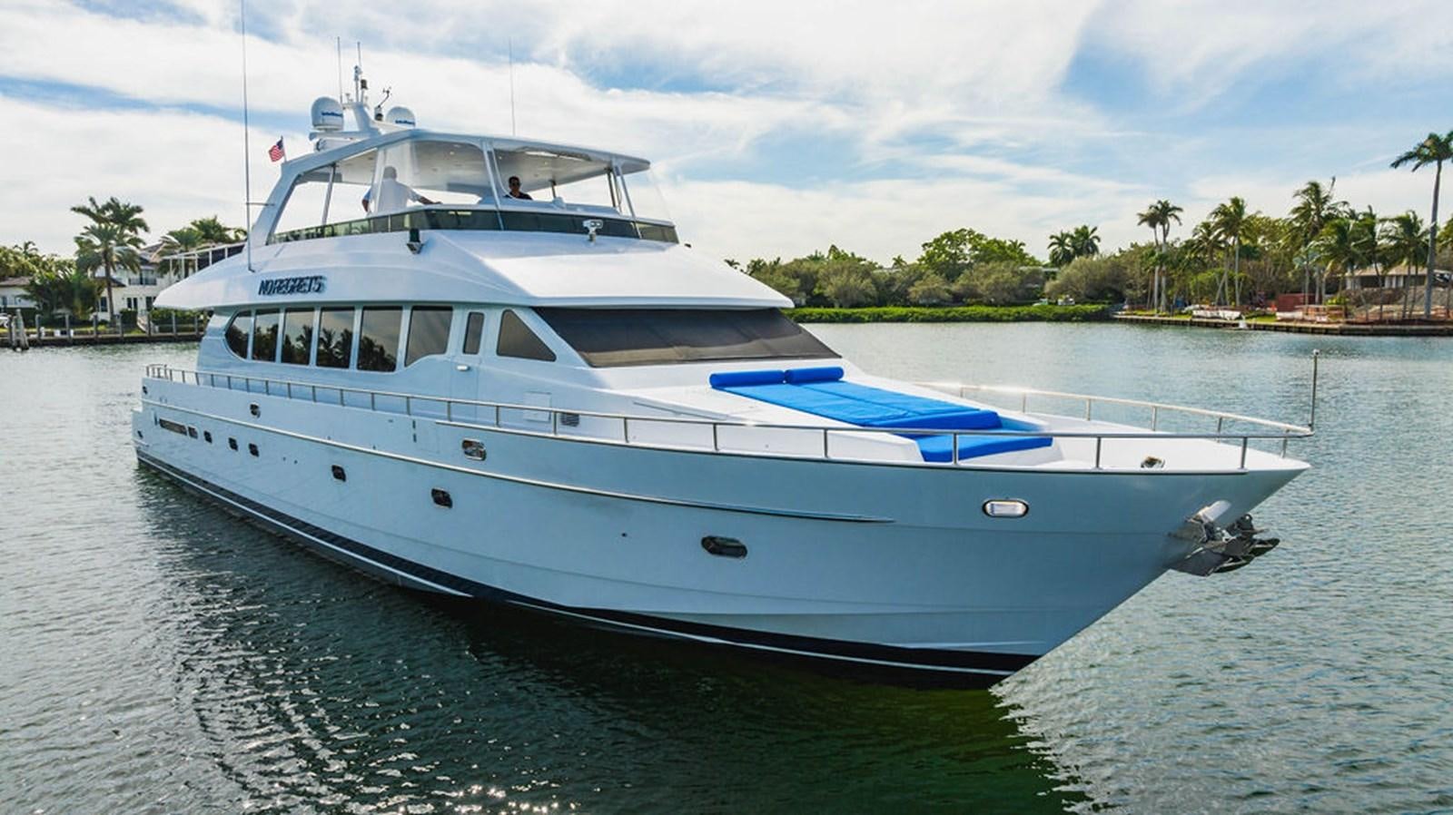 a boat on the water aboard NO REGRETS Yacht for Sale