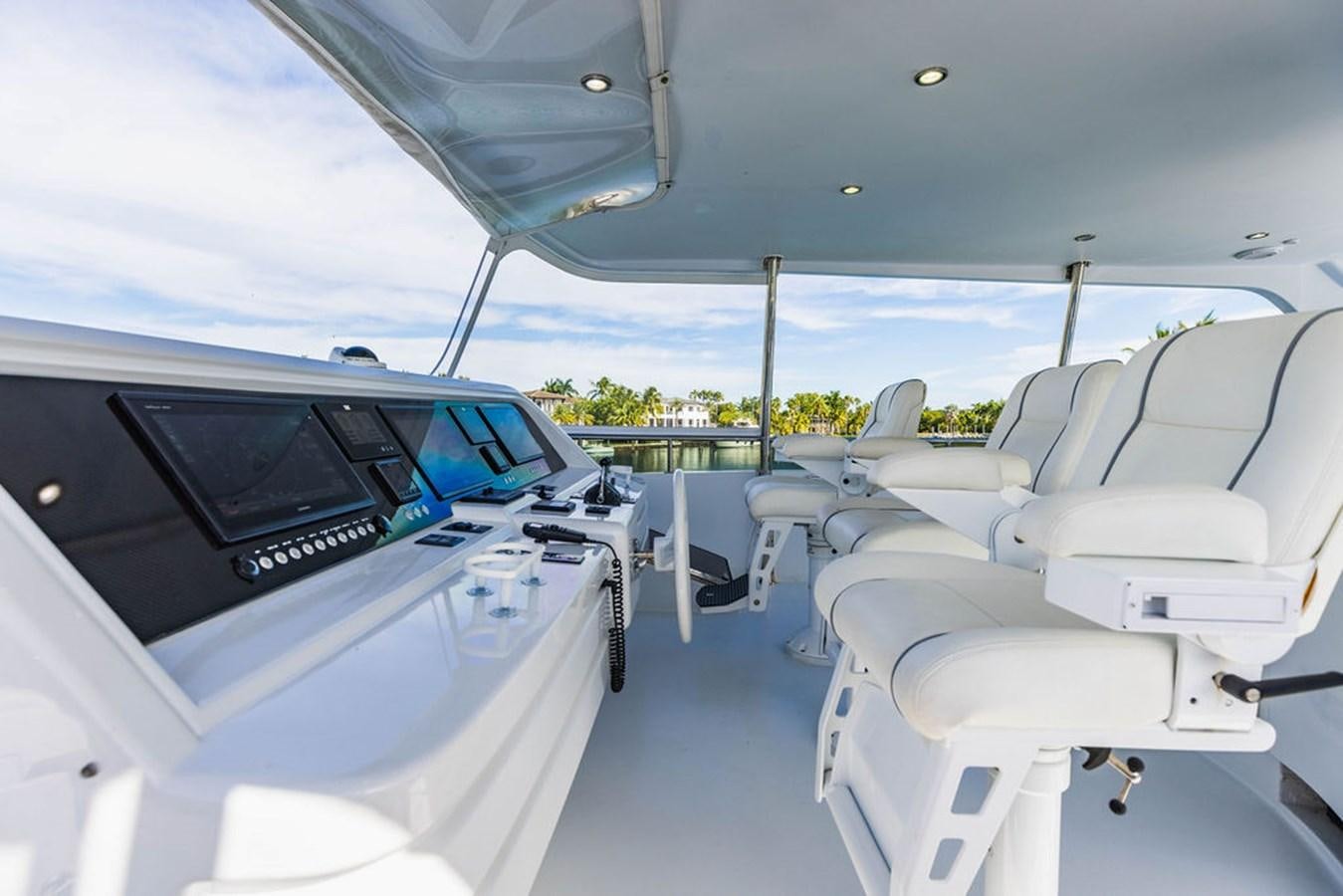 the inside of a plane aboard NO REGRETS Yacht for Sale