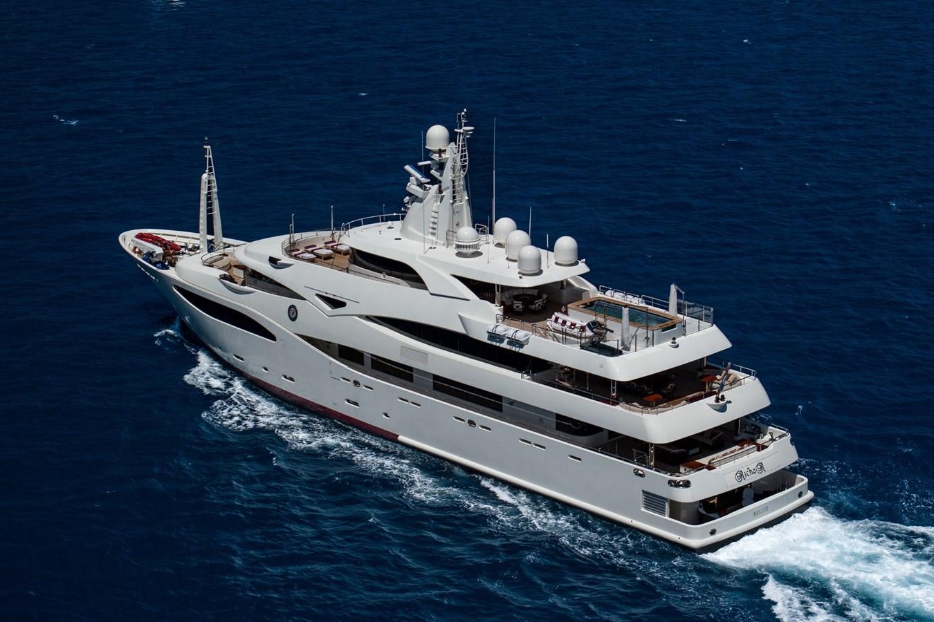 a large ship in the water aboard RICHAR Yacht for Sale