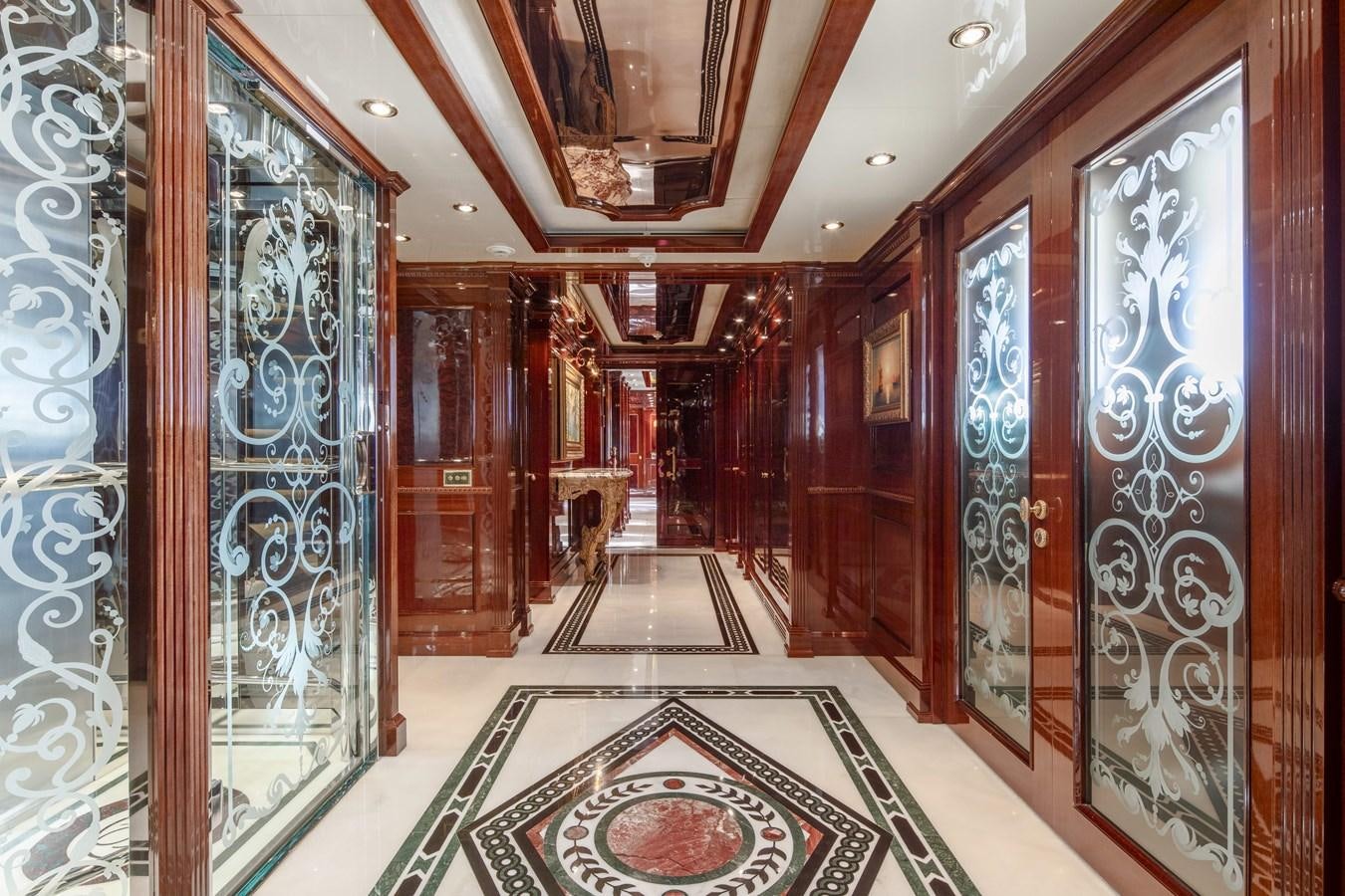 a room with a rug and a rug aboard RICHAR Yacht for Sale