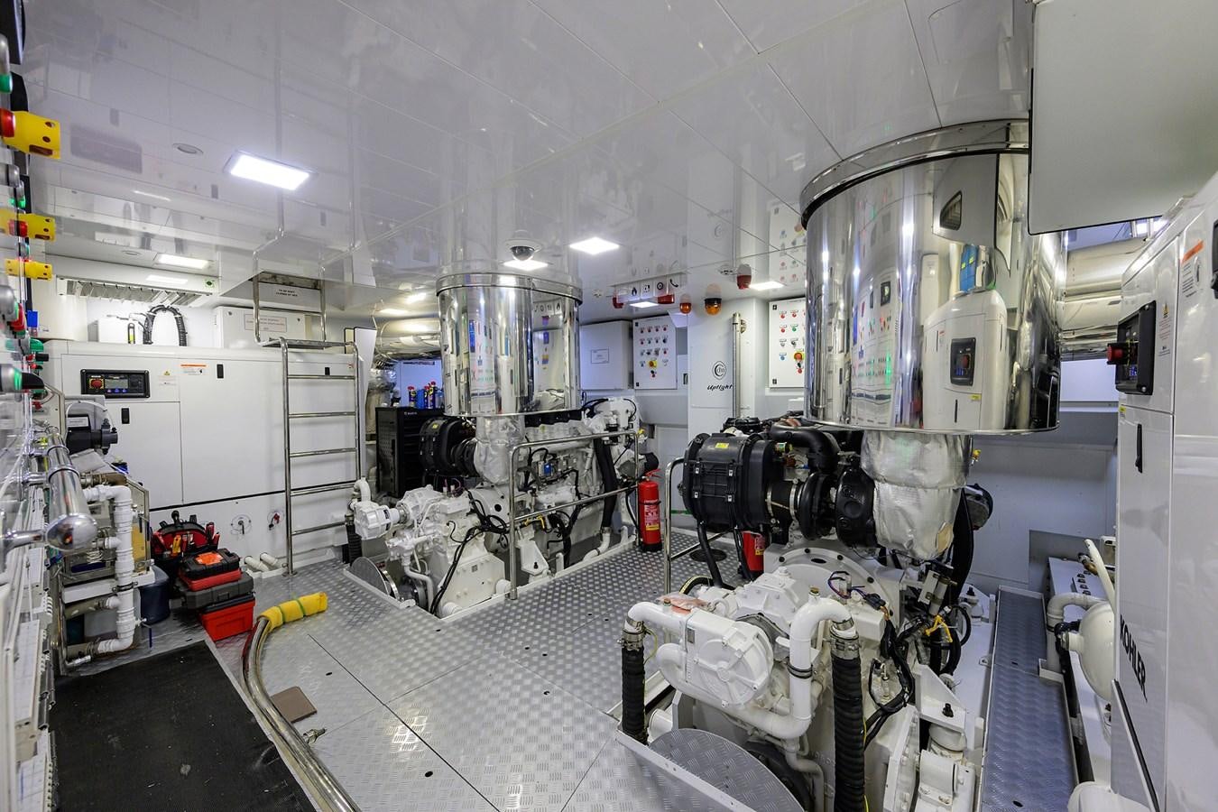 a room with machinery and equipment aboard UPTIGHT Yacht for Sale
