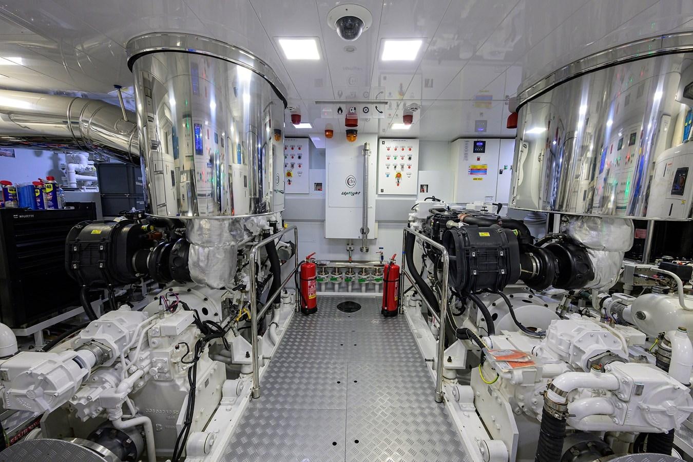 a room with machinery and equipment aboard UPTIGHT Yacht for Sale