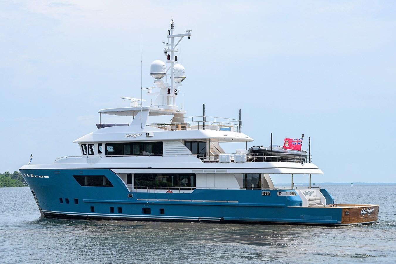 a large boat in the water aboard UPTIGHT Yacht for Sale