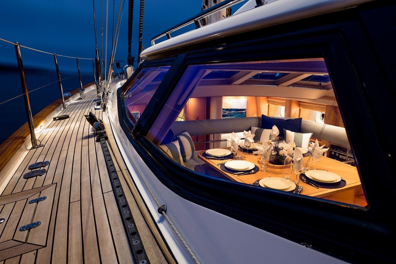 a boat on the water aboard RAVENCLAW Yacht for Sale