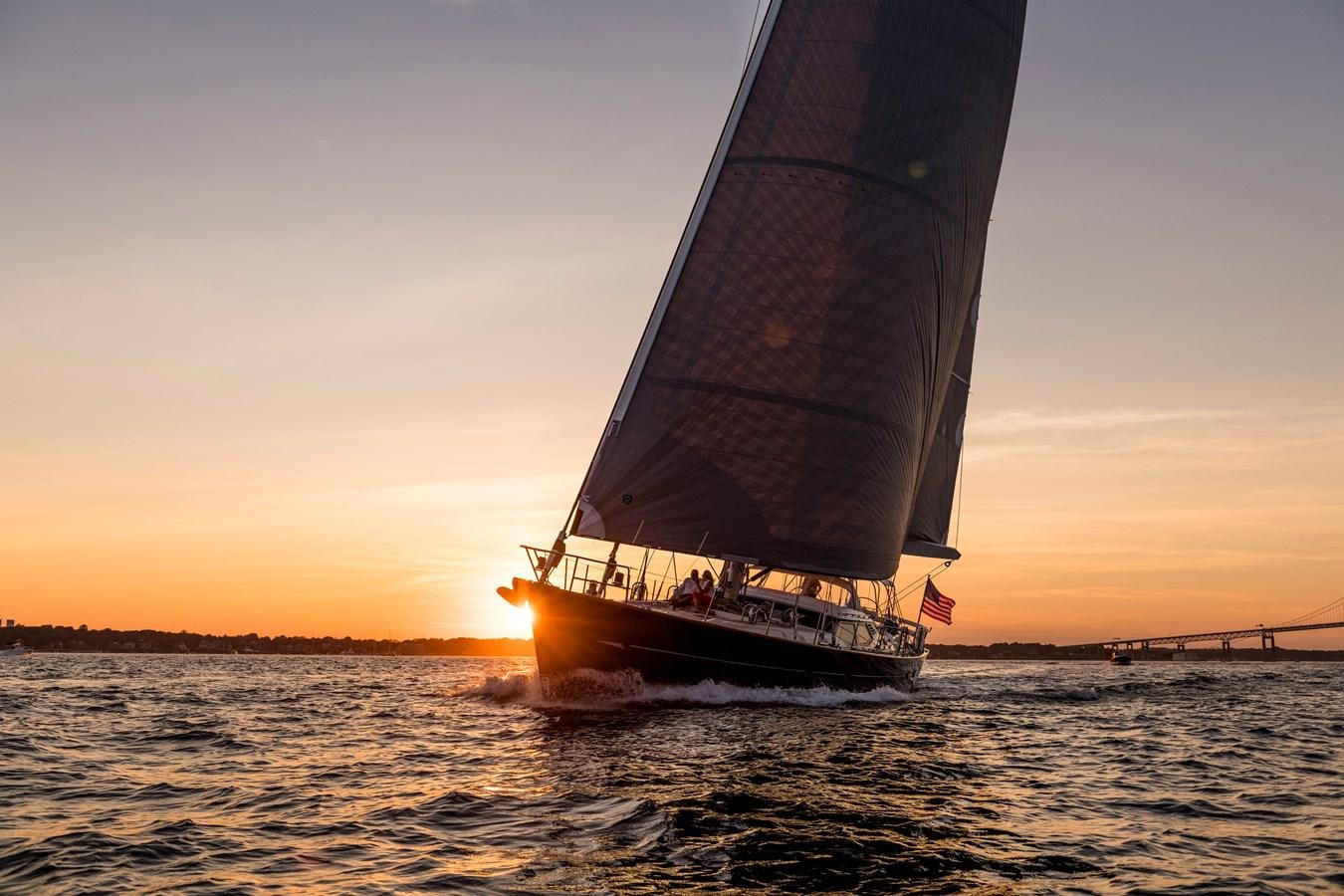 a sailboat on the water aboard RAVENCLAW Yacht for Sale