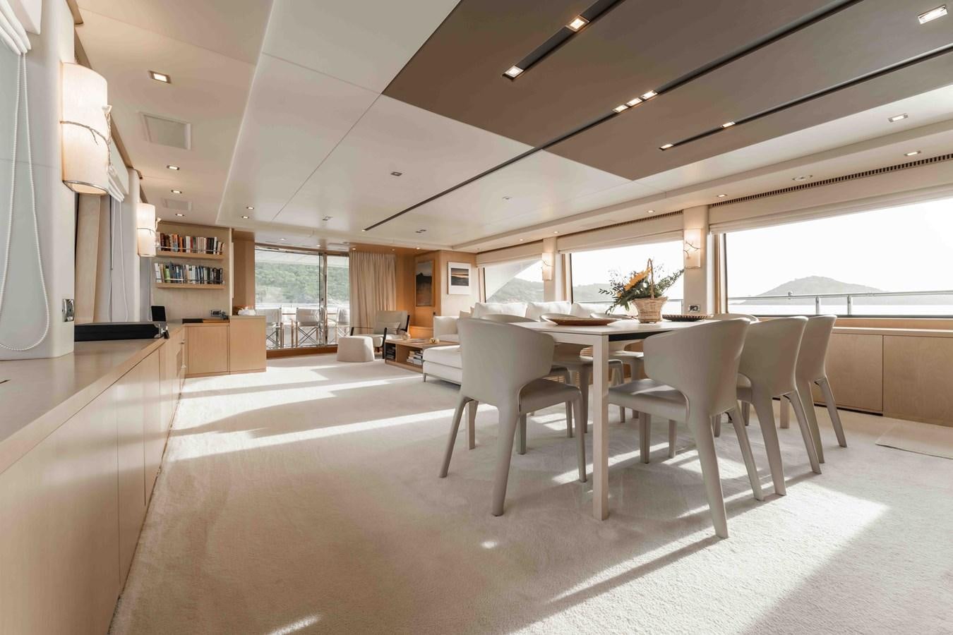 a large open office space aboard COCONUTS Yacht for Sale