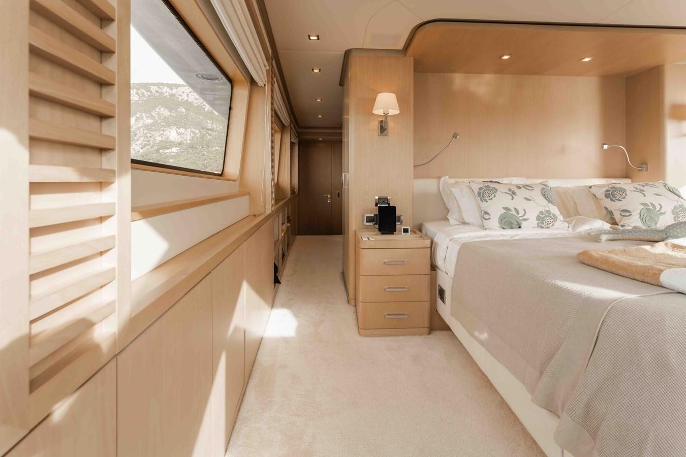 a couple of beds in a room aboard COCONUTS Yacht for Sale