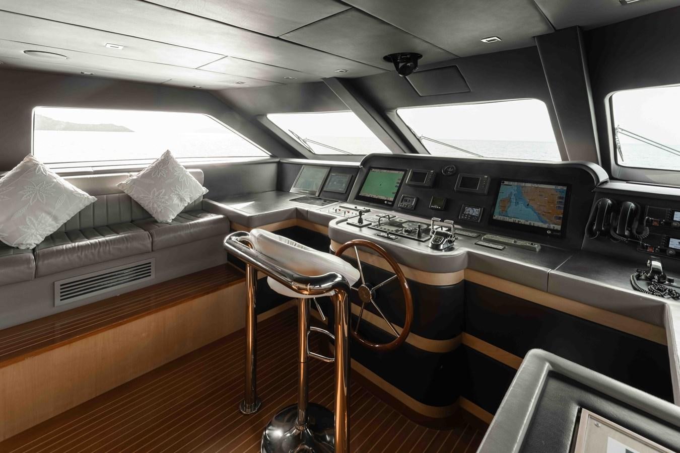 inside of a vehicle aboard COCONUTS Yacht for Sale