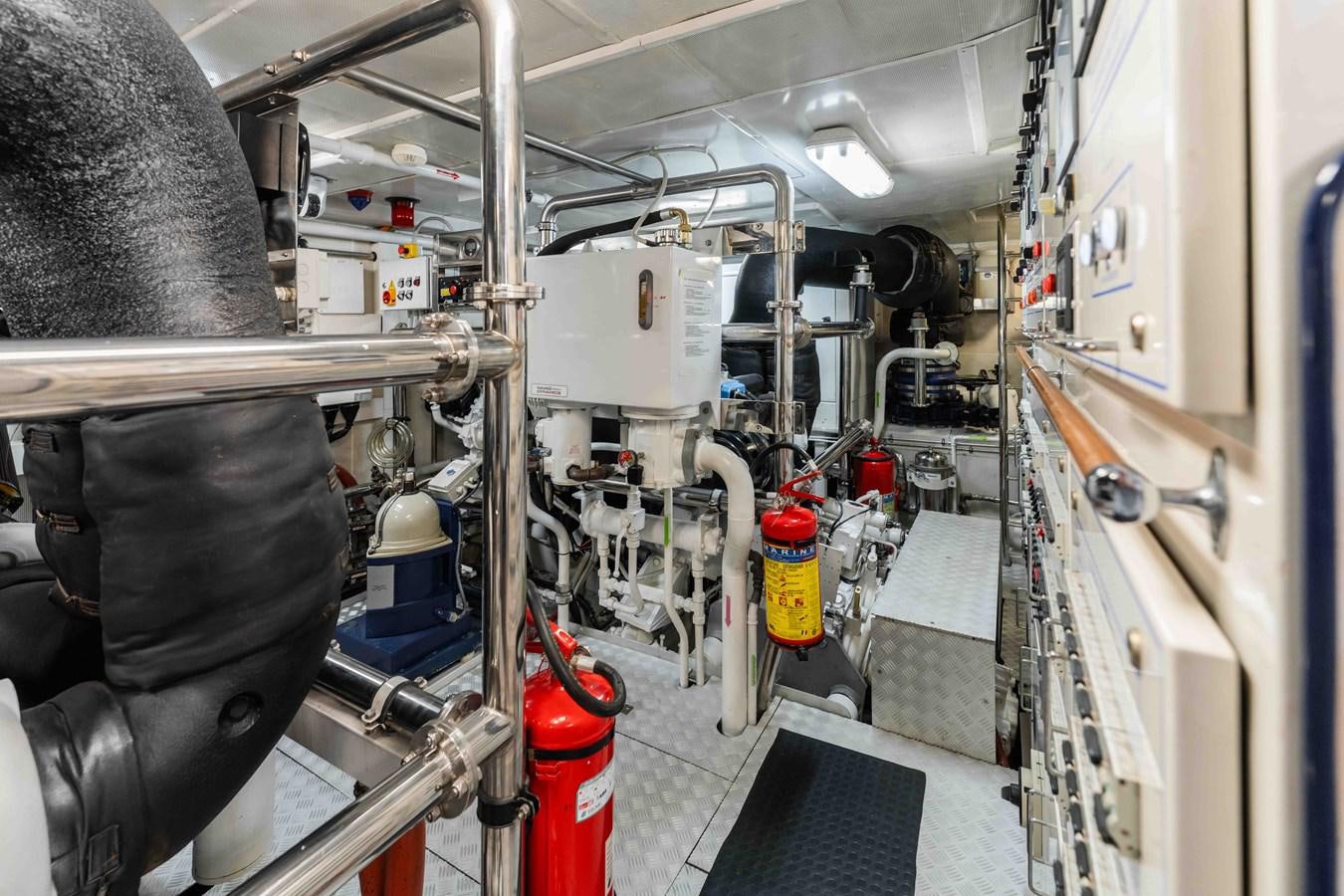 a room with machinery aboard COCONUTS Yacht for Sale