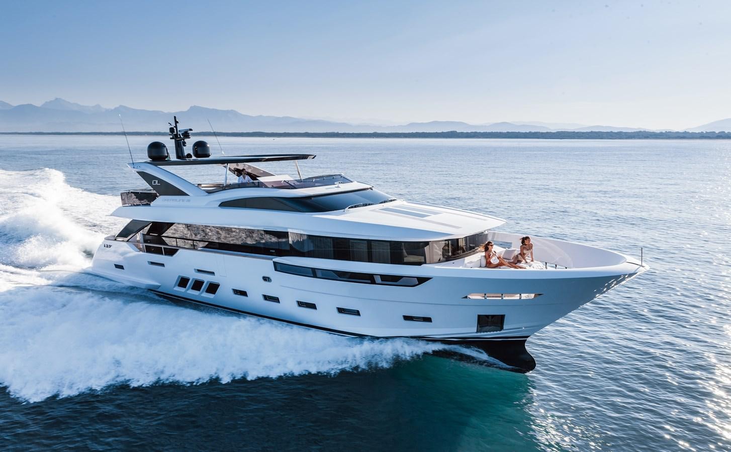 a boat on the water aboard DREAMLINE 35 Yacht for Sale