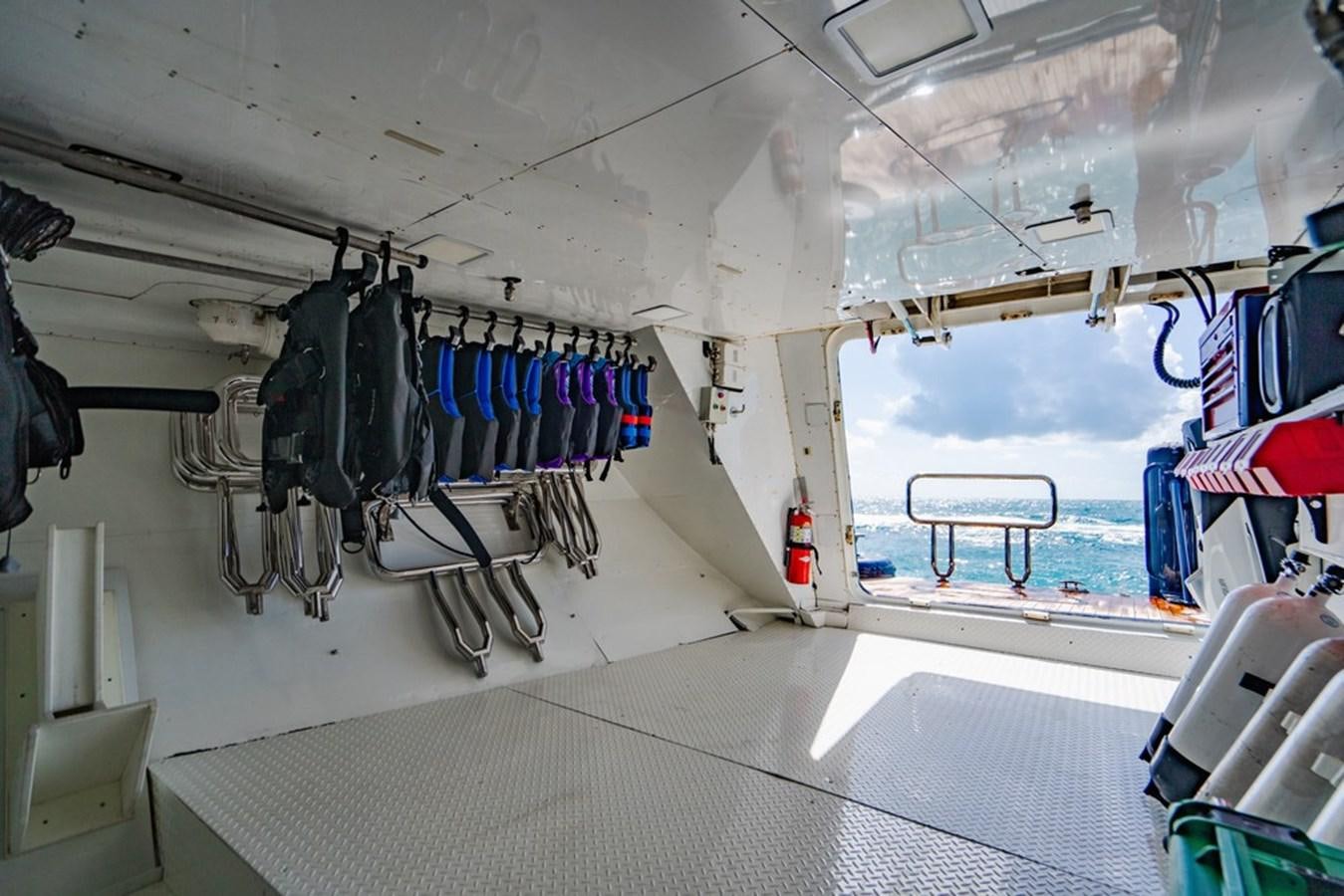 inside of a space ship aboard AMADEUS Yacht for Sale