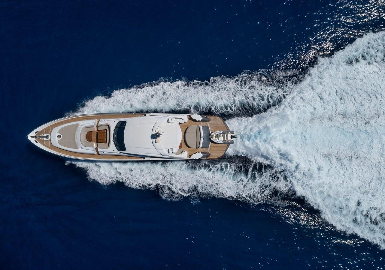a boat on the water aboard ICE Yacht for Sale