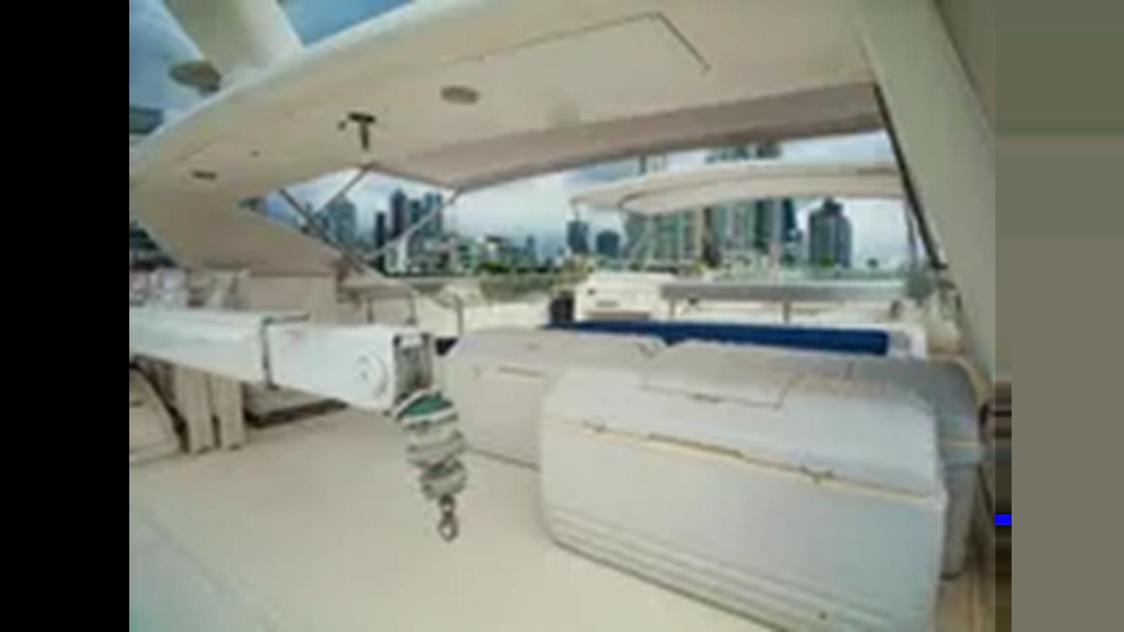 a view of the inside of a space ship aboard 2004 FERRETTI YACHTS 810 Yacht for Sale