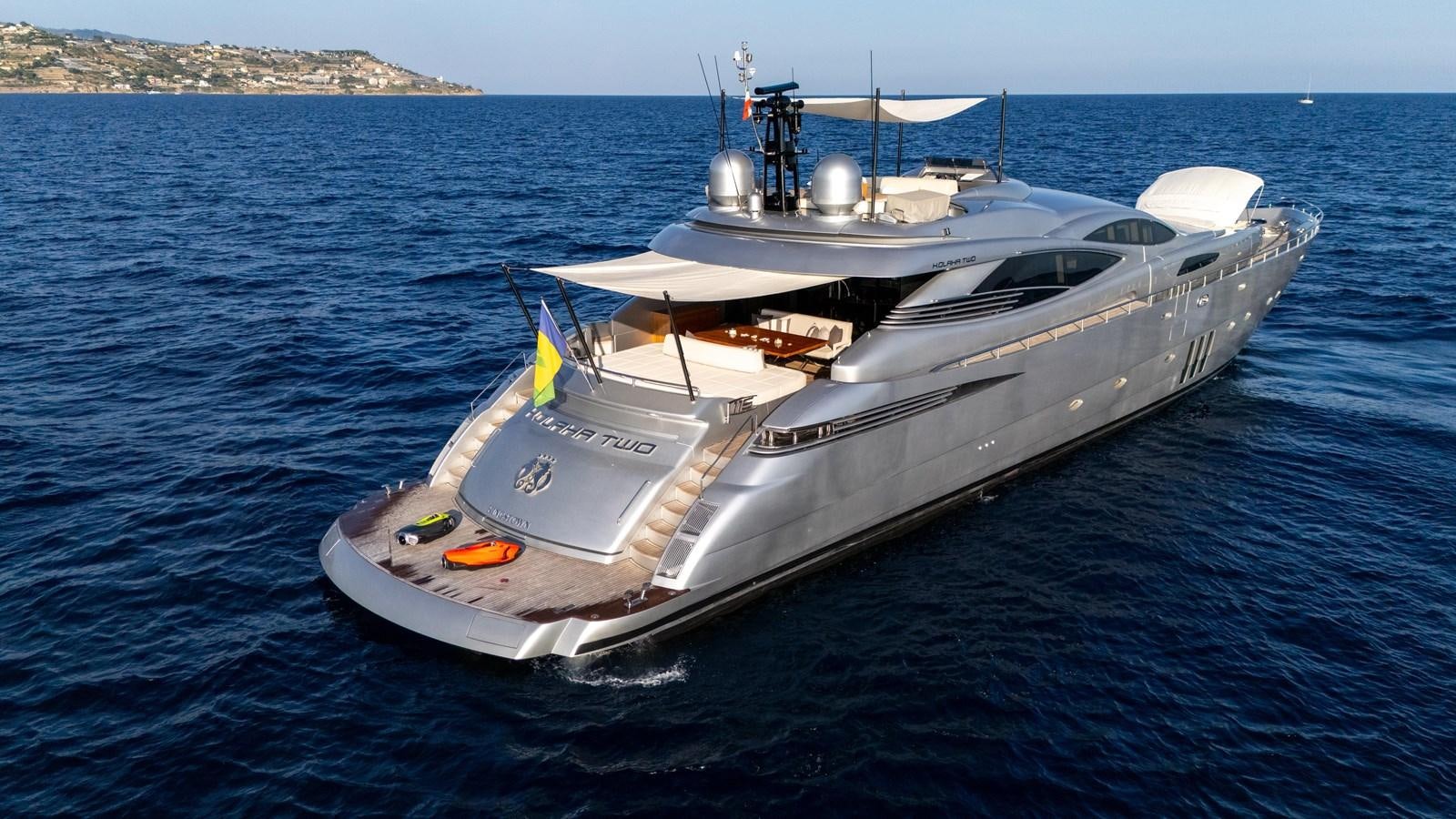 a boat in the water aboard KOLAHA TWO Yacht for Sale