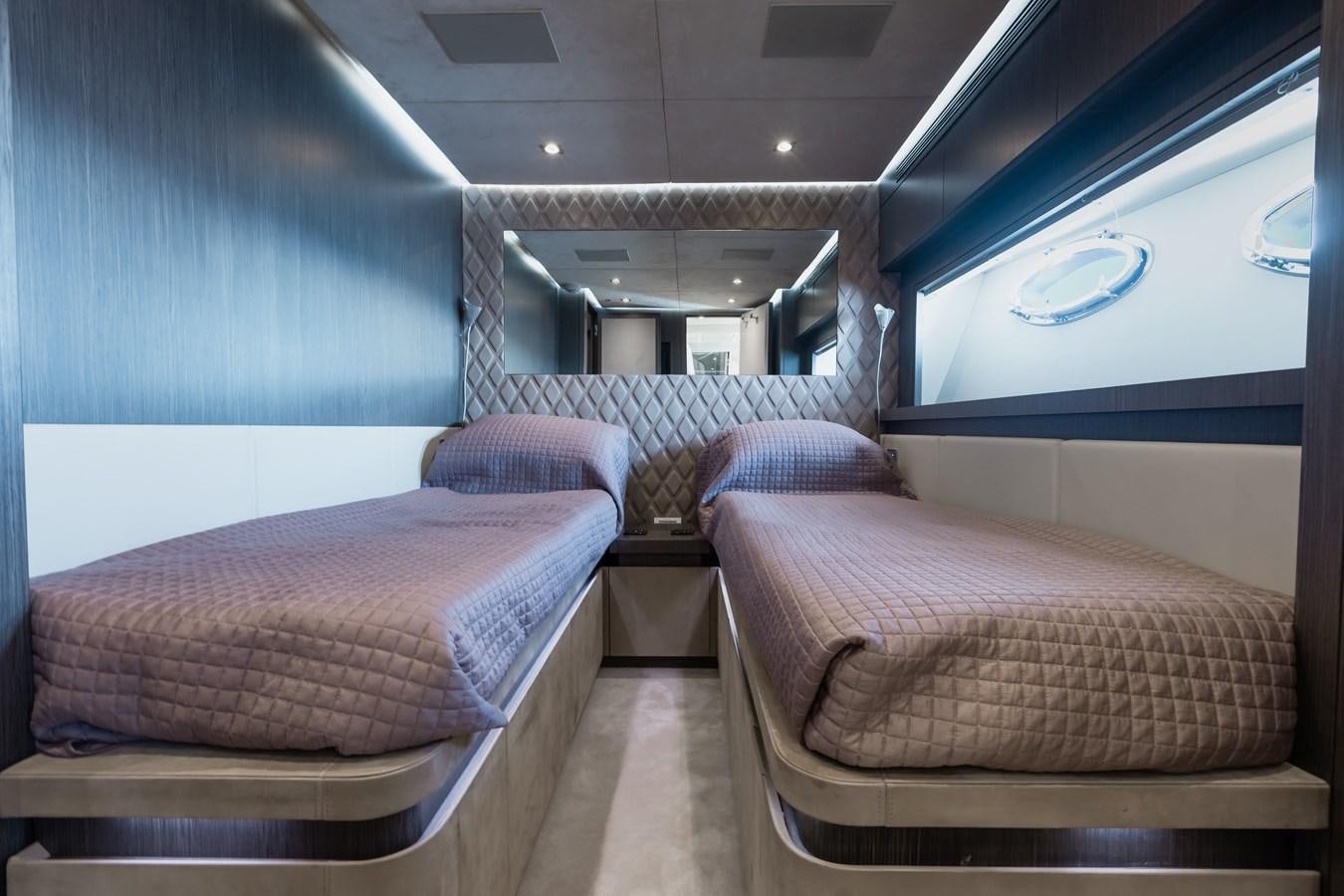 a train with beds aboard KOLAHA TWO Yacht for Sale