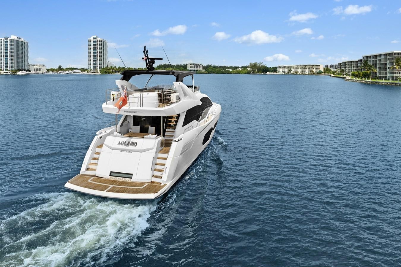 a boat on the water aboard MILAMO Yacht for Sale