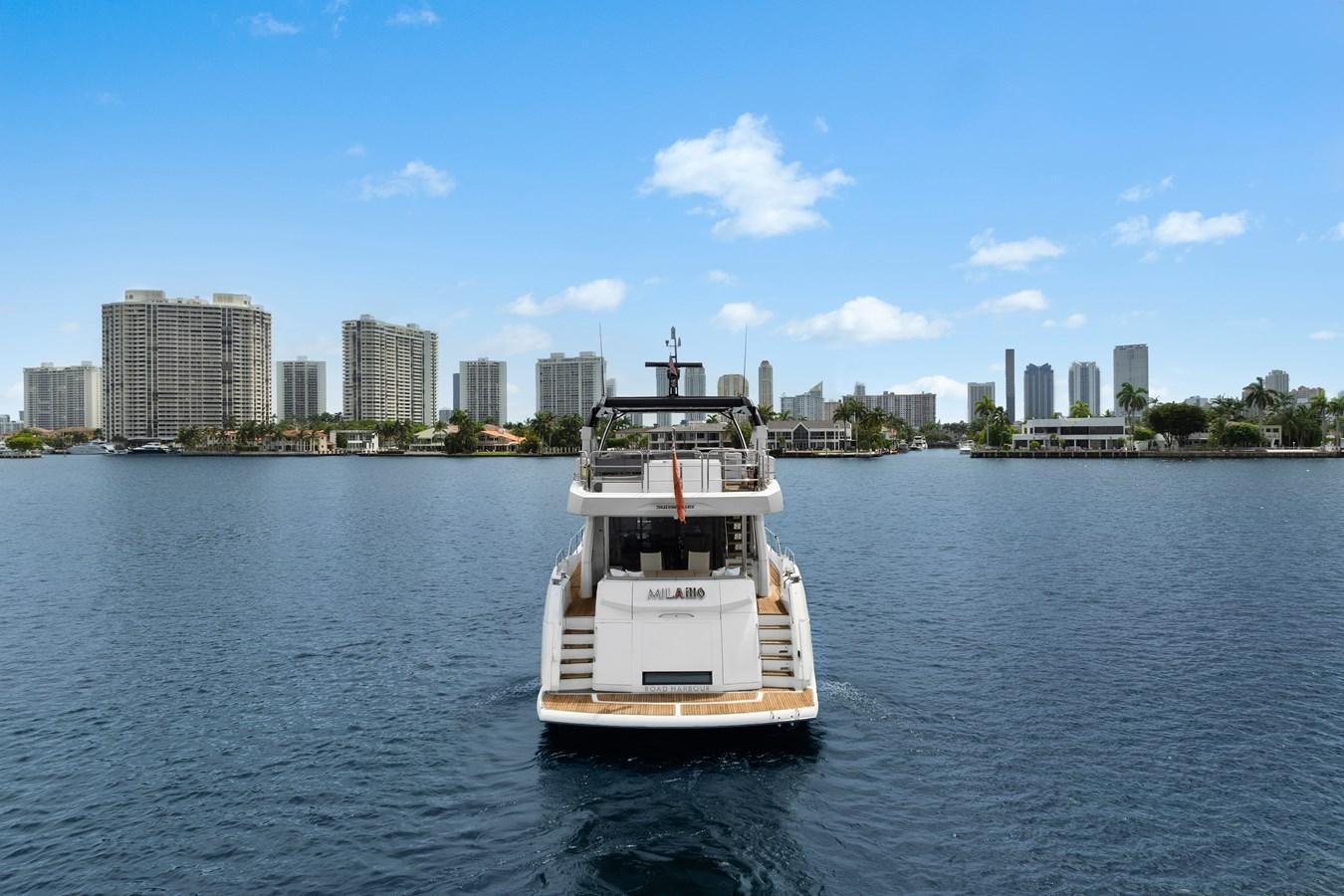 a boat on the water aboard MILAMO Yacht for Sale