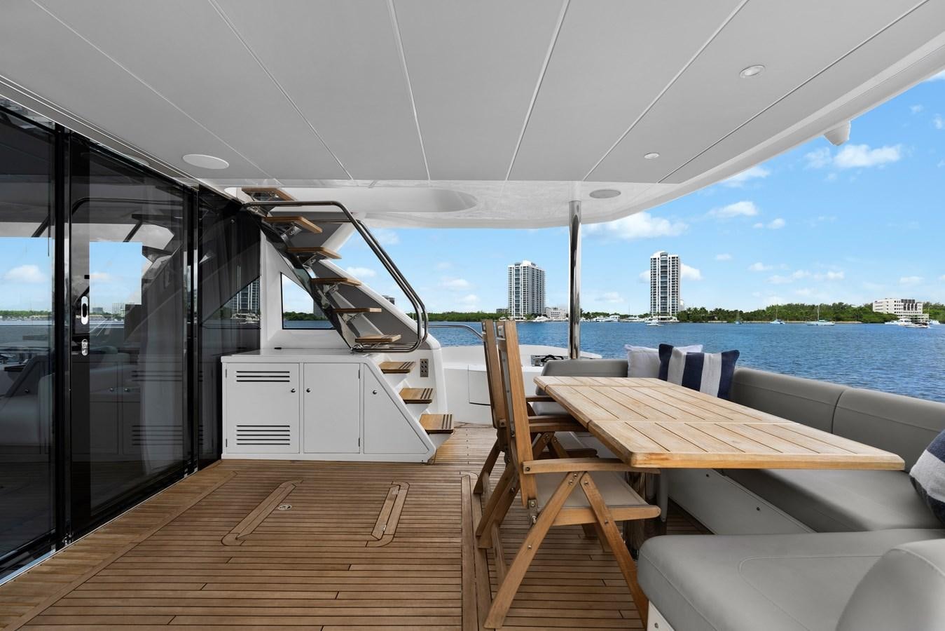 a boat on a deck aboard MILAMO Yacht for Sale