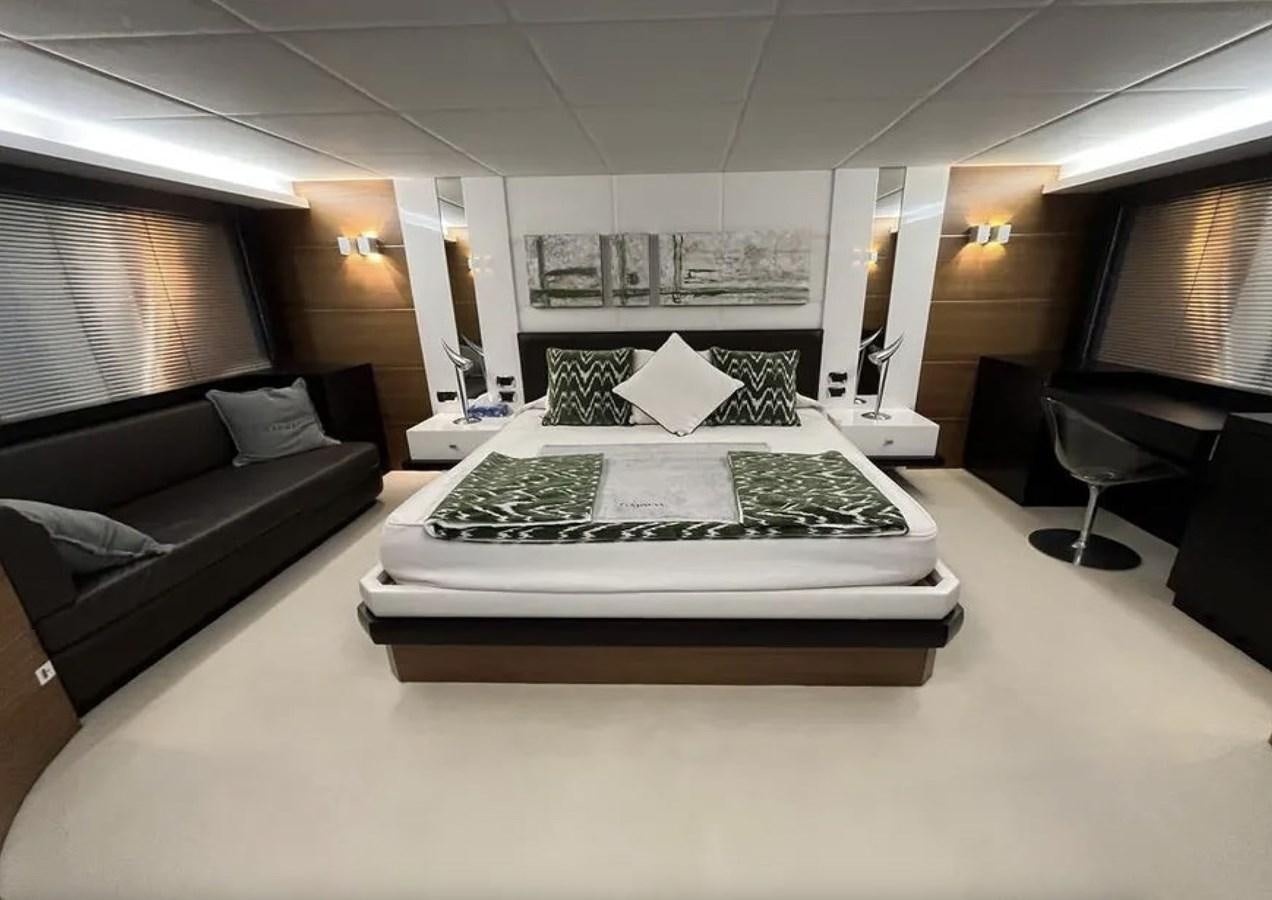 a large modern looking living room aboard BYSCAINE Yacht for Sale