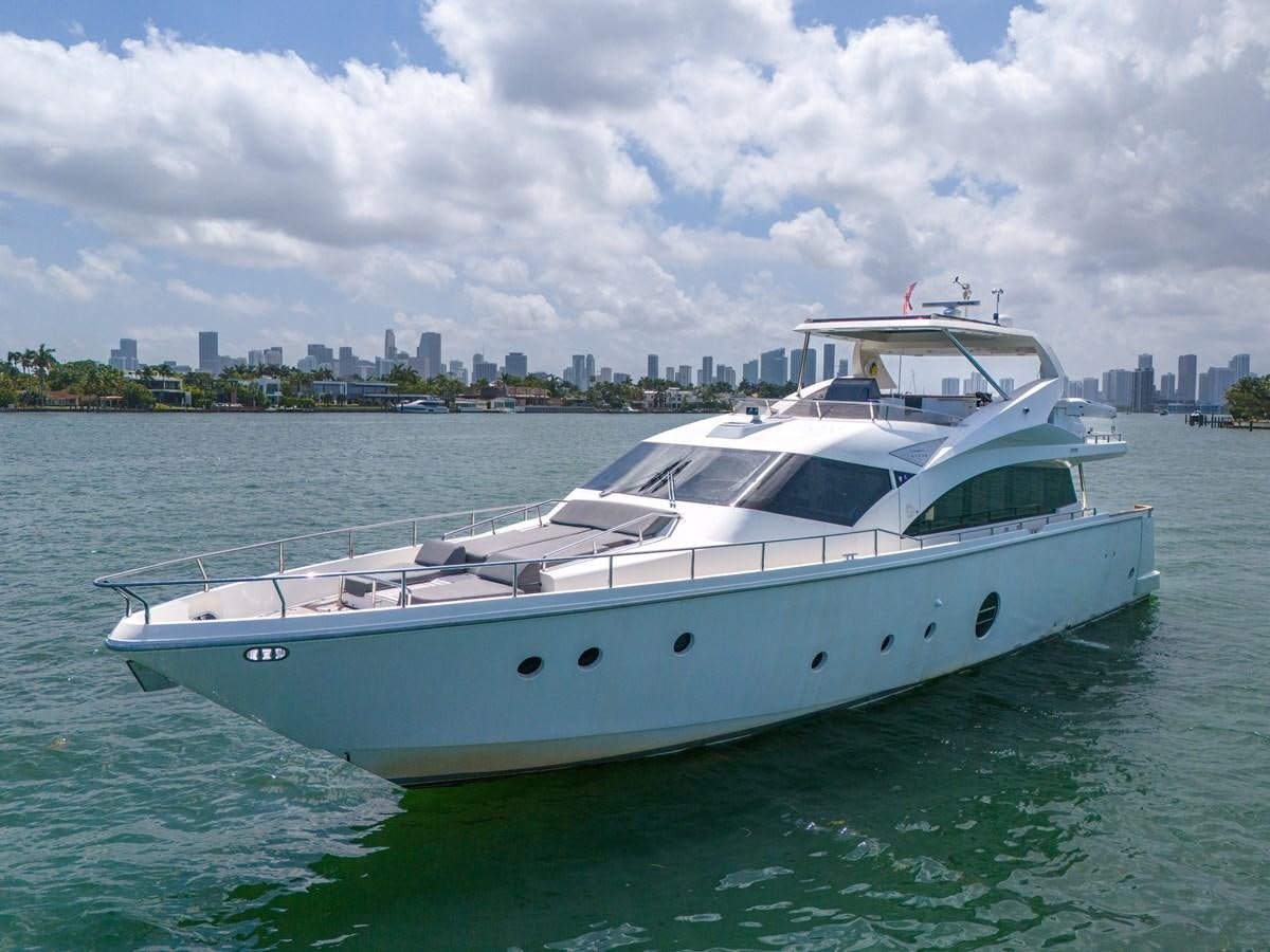 a boat in the water aboard AICON 85 Yacht for Sale